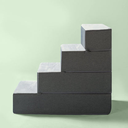 4 Step Easy Pet Stairs/Pet Ramp/Pet Ladder/Grey, X-Large